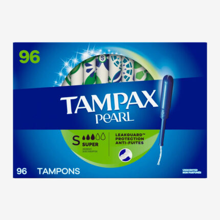 Tampax Pearl Super Tampons, 96-count
