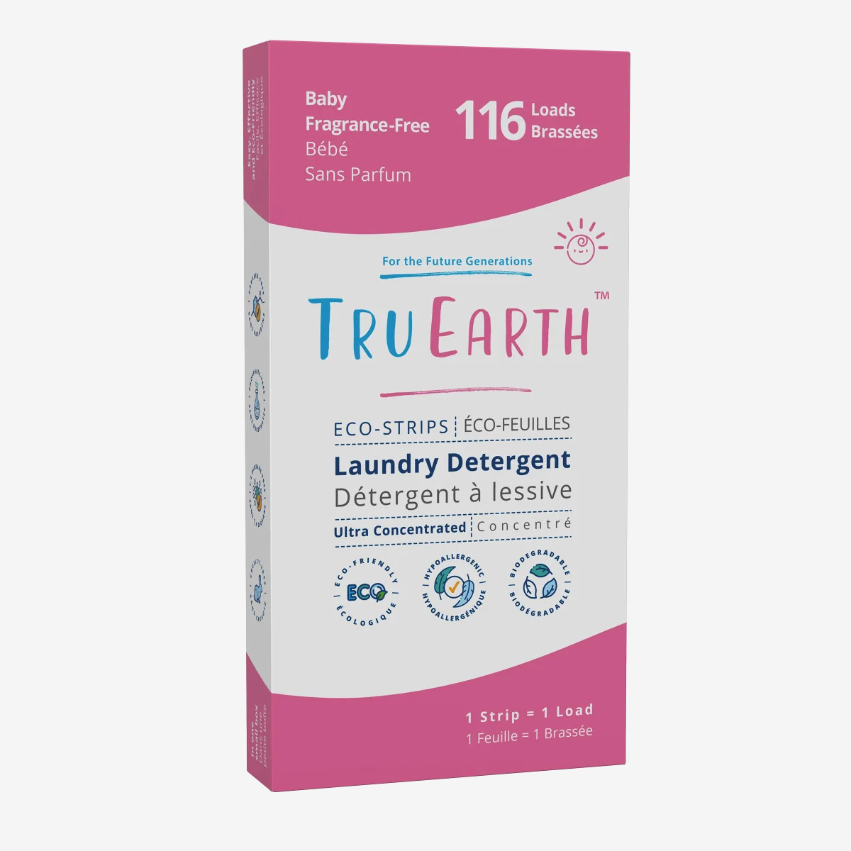 Tru Earth Eco-Strips Baby Laundry Detergent, 116 Wash Loads Tru Earth Eco-Strips Baby Laundry Detergent, 116 Wash Loads