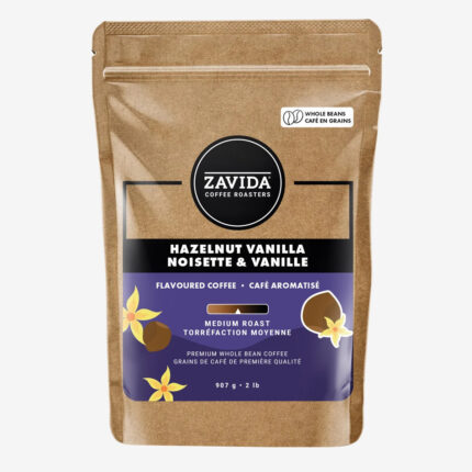 Zavida Hazelnut Vanilla Whole Bean Coffee, 907 g