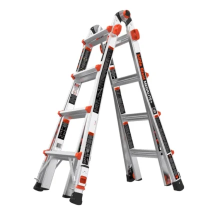 Little Giant MegaLite+ 18 ft. Multi-Position Aluminum Ladder With Levelers