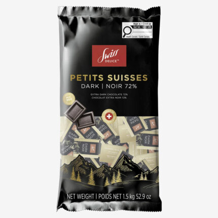 Swiss Delice Petits Suisses Dark Chocolate 72%, 1.5 kg