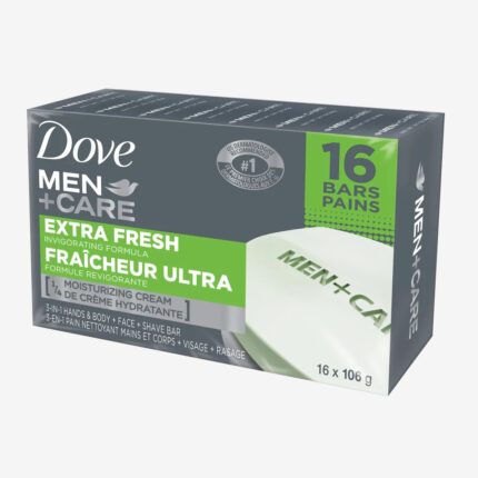 Dove Men Care Extra Fresh Bar, 16 x 106 g