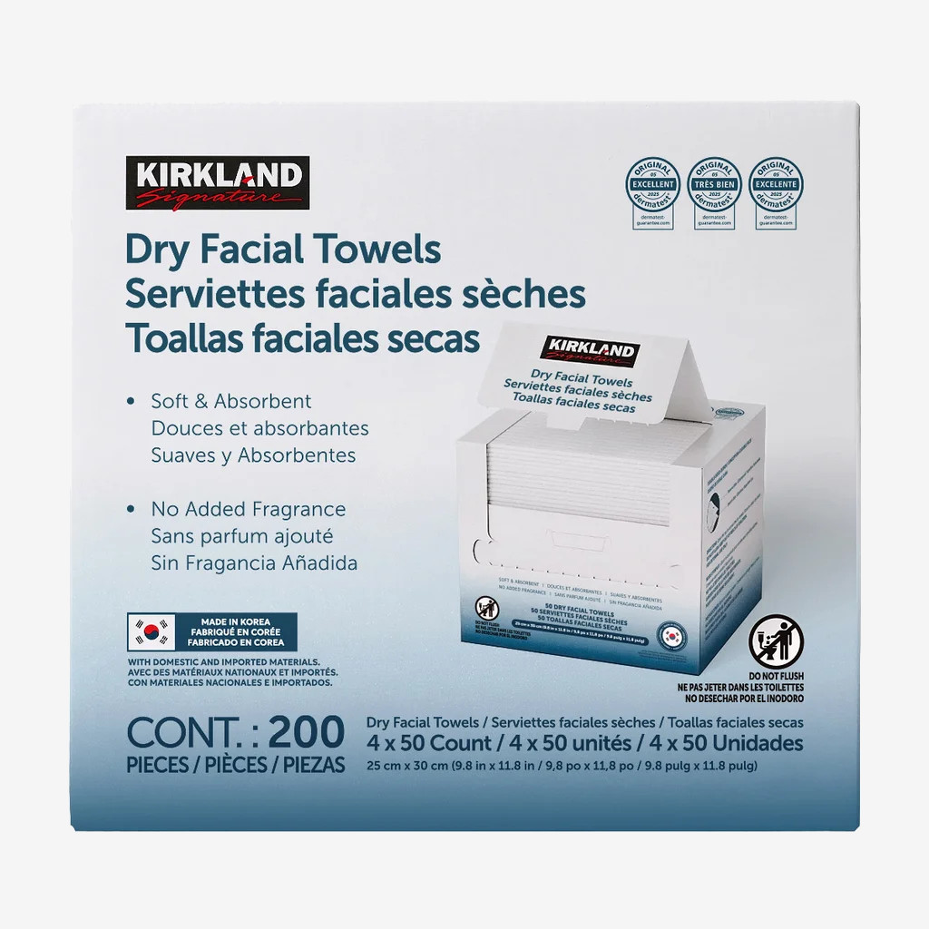 Kirkland Signature Dry Facial Towels Kirkland Signature Dry Facial Towels