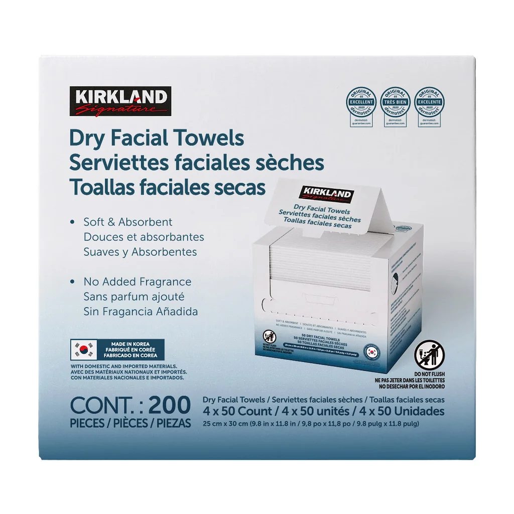 Kirkland Signature Dry Facial Towels Kirkland Signature Dry Facial Towels