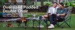 KingCamp Oversized Padded Double Camping Chair outdoor use