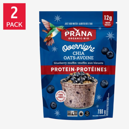 Prana Overnight Protein Chia Oats, 2 × 780 g