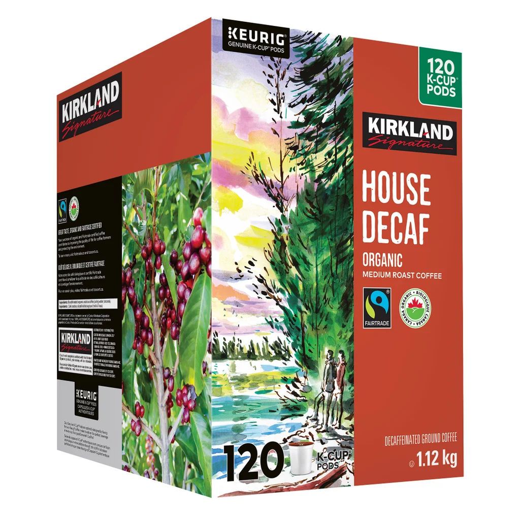 Kirkland Signature Coffee Organic House Decaf K-Cup Pod, 120 Kirkland Signature Coffee Organic House Decaf K-Cup Pod, 120