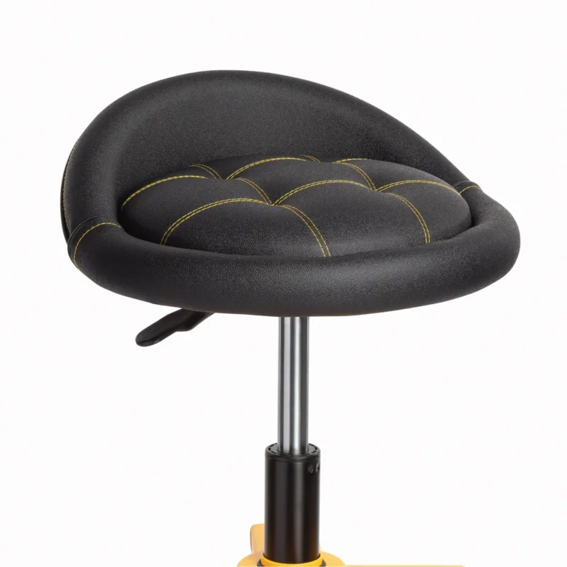 DeWALT Quilted Seat Adjustable Shop Stool with Casters