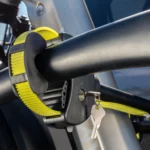 Improved frame straps for secure e-bike attachment