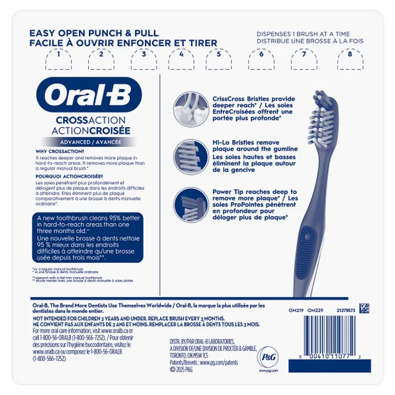 Oral-B CrossAction Advanced Toothbrushes