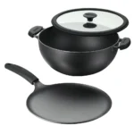 Tramontina Cast Iron Deep Kadai and Flat Tawa Cookware Set