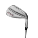 Close-up of a Kirkland Signature wedge head showing the Milled Face Technology branding and top-line design