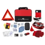 AutoReady emergency kit with booster cables, tire inflator and roadside safety supplies