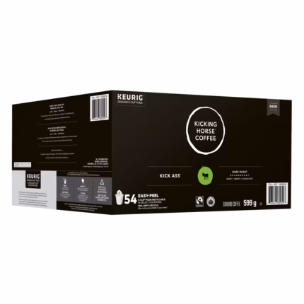 Kicking Horse Kick Ass dark roast coffee K-Cups 54 count box