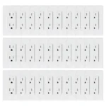 15 amp tamper proof electrical outlet with sleek modern design