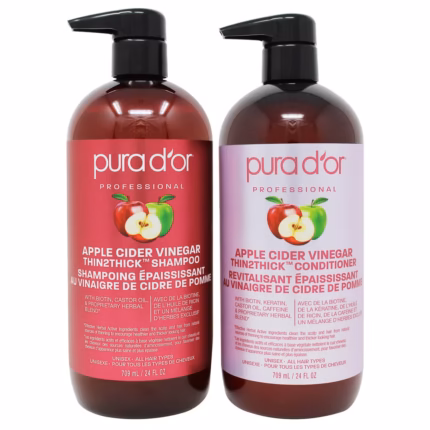 Pura D'Or THIN2THICK Shampoo and Conditioner, 2 x 709 mL