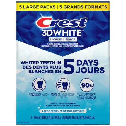 Crest 3D White Advanced, Teeth Whitening Toothpaste Arctic Fresh