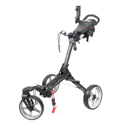 Caddytek - Auto fold/unfold Compact 3 Wheel Golf Push Cart with Cooler Bag