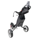 Caddytek - Auto fold/unfold Compact 3 Wheel Golf Push Cart with Cooler Bag