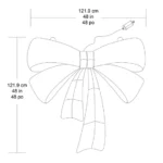 121.9 cm (48 in.) Red Bow