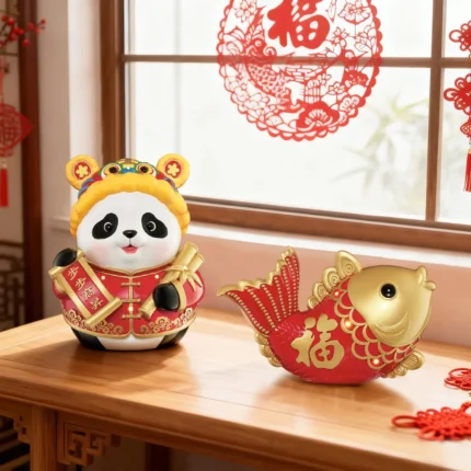 Lunar New Year Nightlights - Panda and Koi Fish