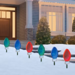 9" Infinity Mirror LED Pathway Lights, Set of 6