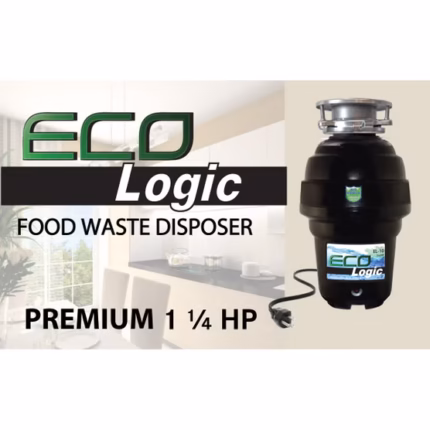Eco-Logic 10 Premium Food Waste Disposer with 3-bolt Mount