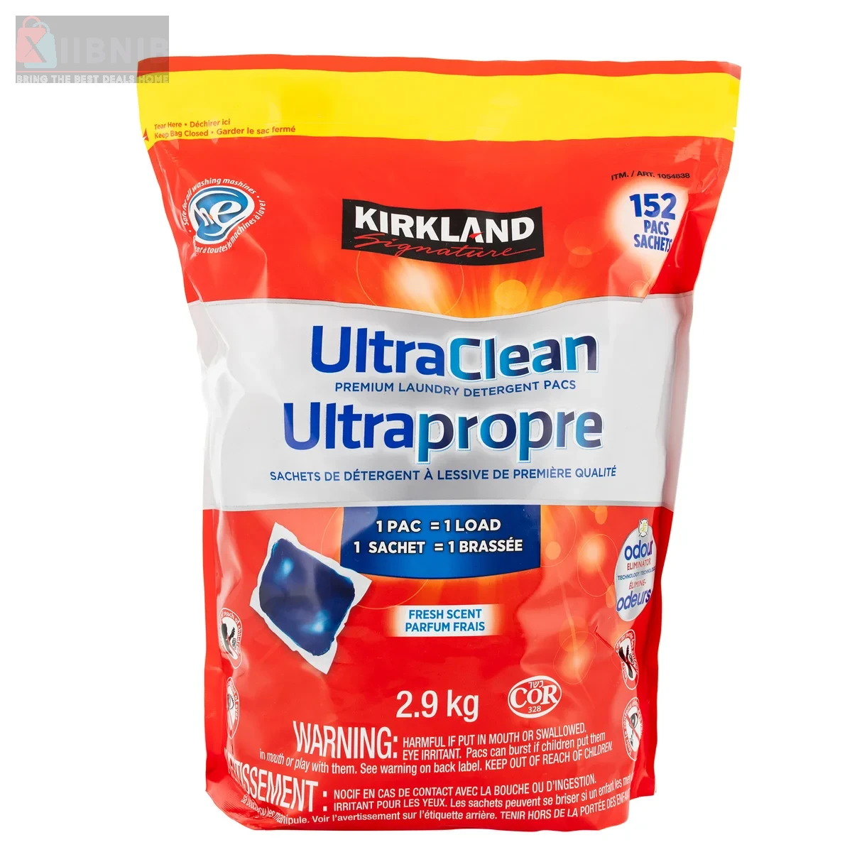 Kirkland Signature Ultra Clean Laundry Detergent Pac , 152-count – Cleaning Supplie  | XIIBNIB