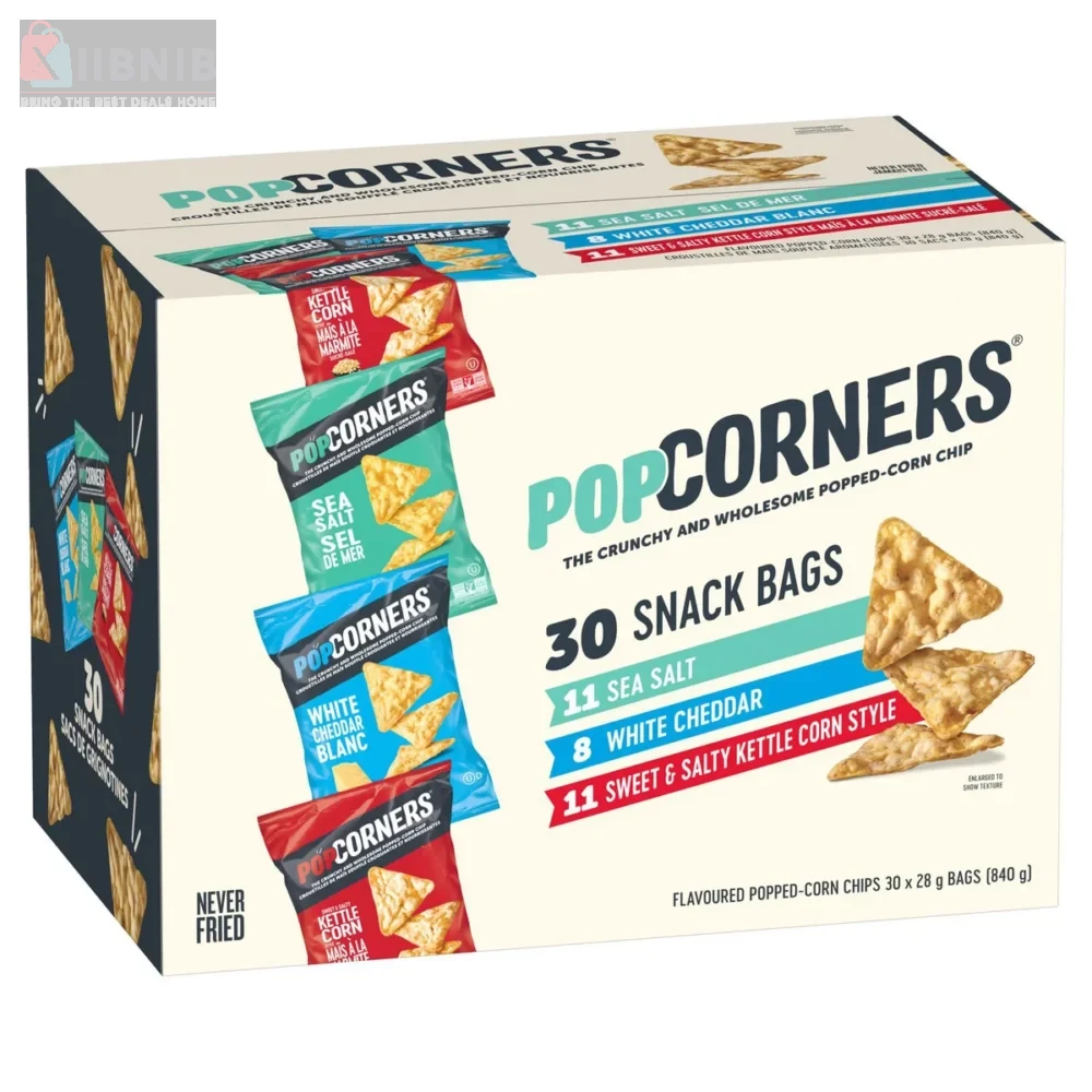 PopCorner  Flavoured Corn Chip  Variety Pack, 30 × 28 g – Food & Beverage  | XIIBNIB