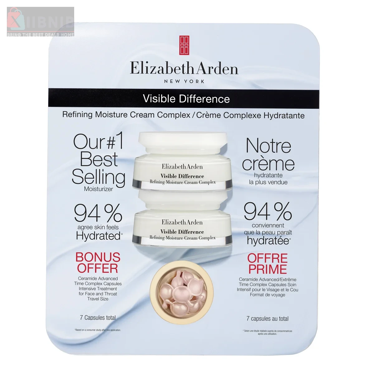 Elizabeth Arden Refining Moi ture Cream, 2 x 75 mL – Skin Care & Beauty | XIIBNIB
