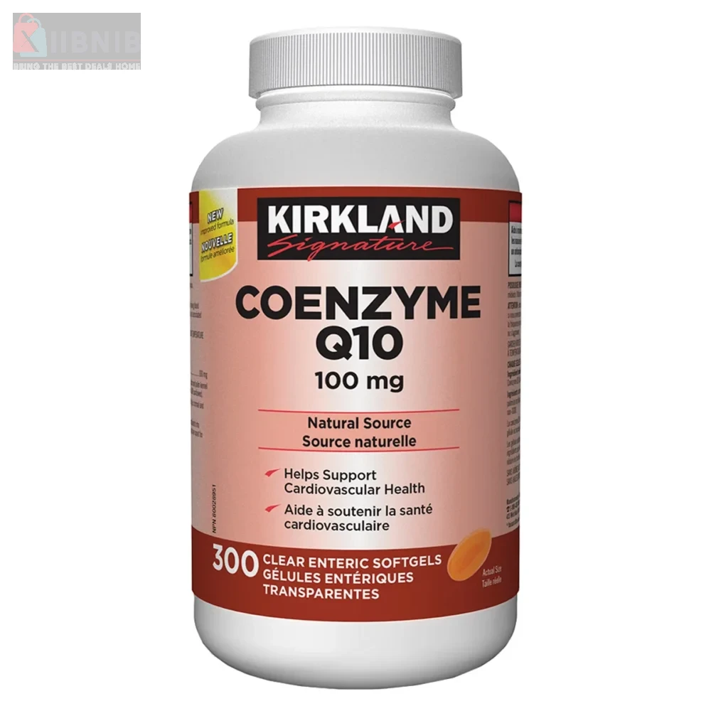 Kirkland Signature Coenzyme Q10 100 mg, 300 Softgel  – Vitamin  & Supplement  | XIIBNIB