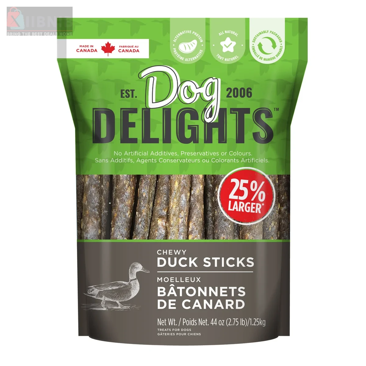 Dog Delight  Chewy Duck Stick  Dog Treat  1.25kg x2 – Dog Treat  & Chew  | XIIBNIB