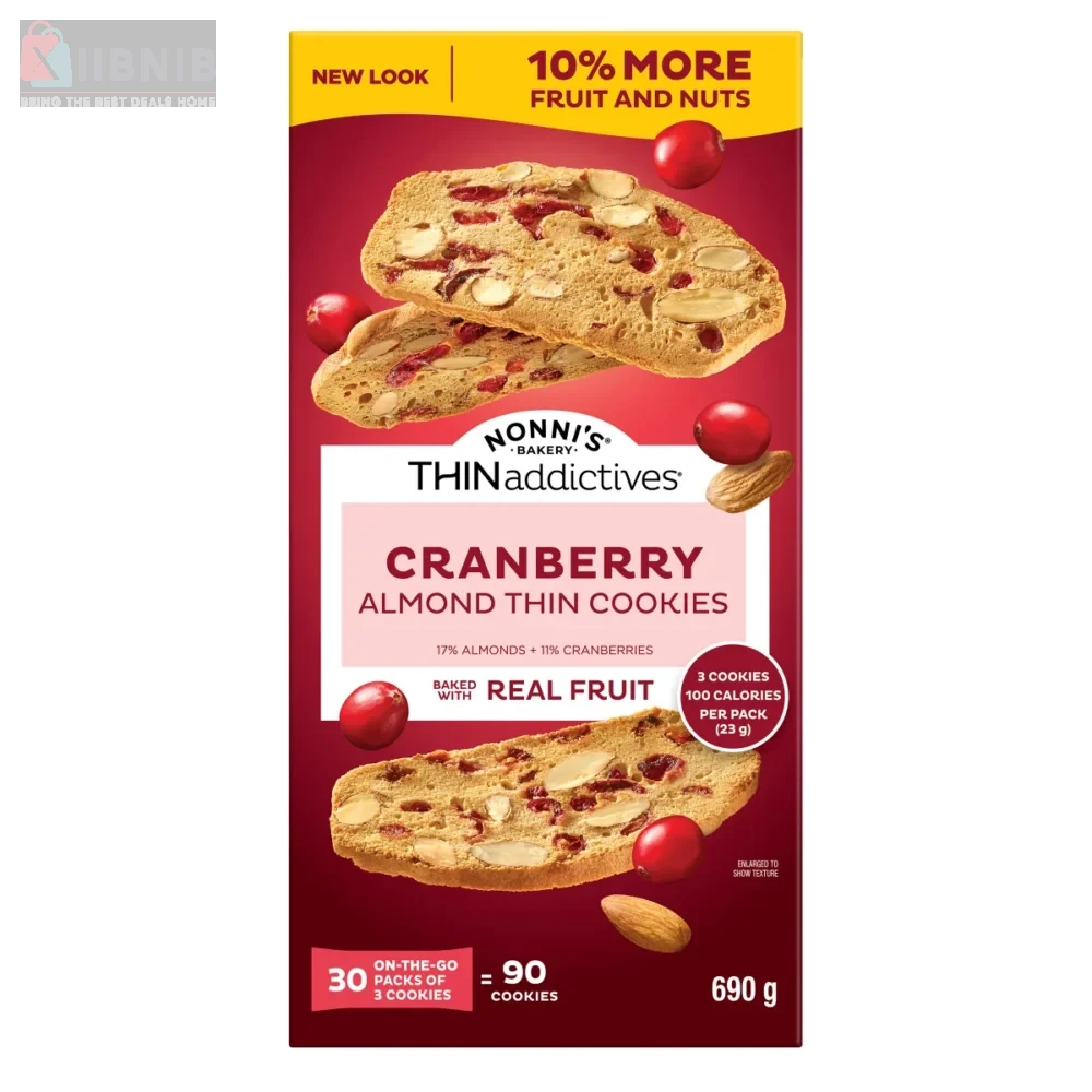 THINaddictive  Cranberry Almond Cookie , 690 g – Grocery & Hou ehold | XIIBNIB