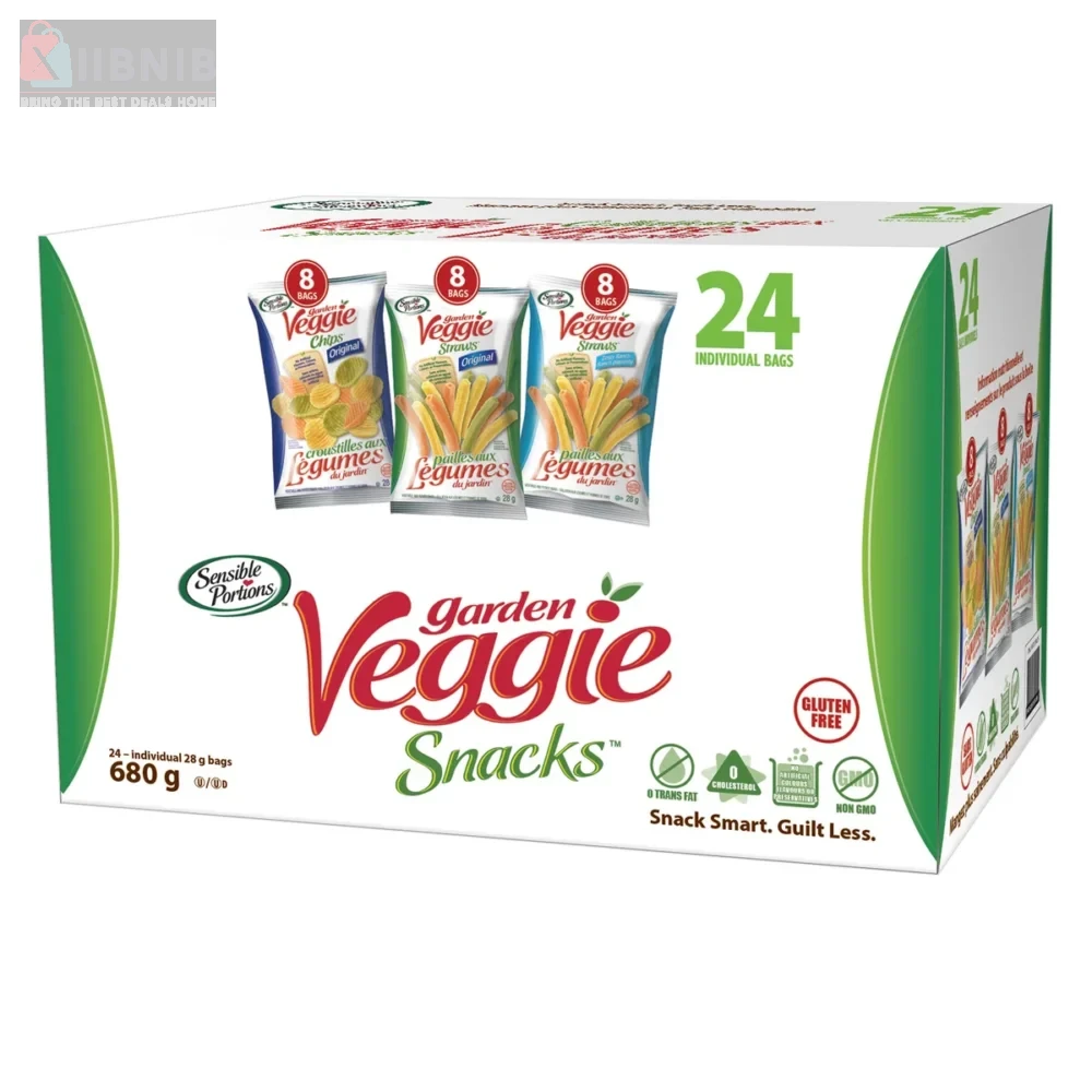 Sen ible Portion  Garden Veggie Snack , Variety Pack, 24 × 28 g – Food & Beverage  | XIIBNIB