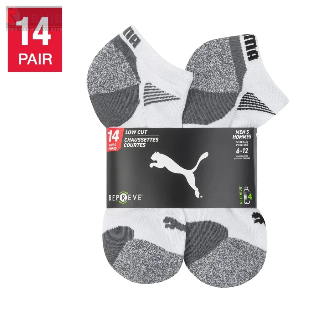 Puma Men'  Repreve Athletic Sock , 14-pair – Sock  | XIIBNIB