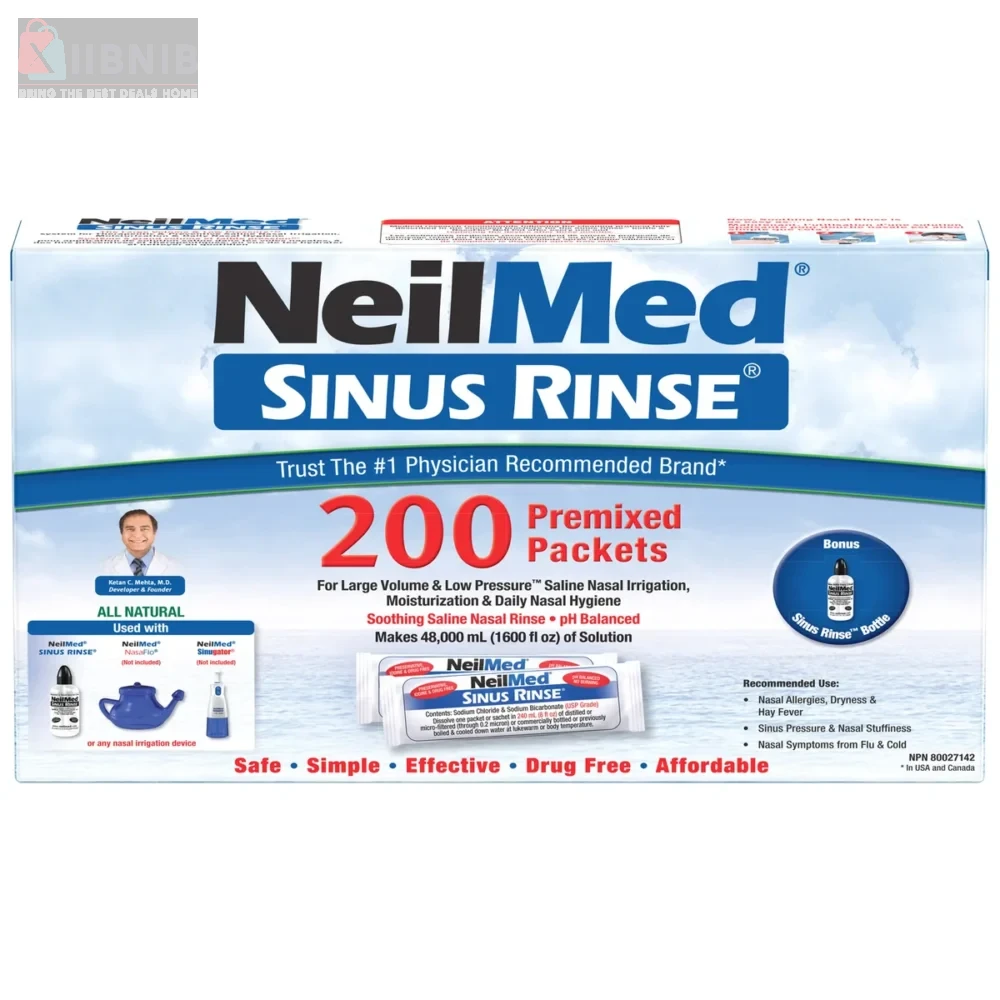 NeilMed Sinu  Rin e Kit - 200 Packet  – Eye, Sinu  & Relief | XIIBNIB