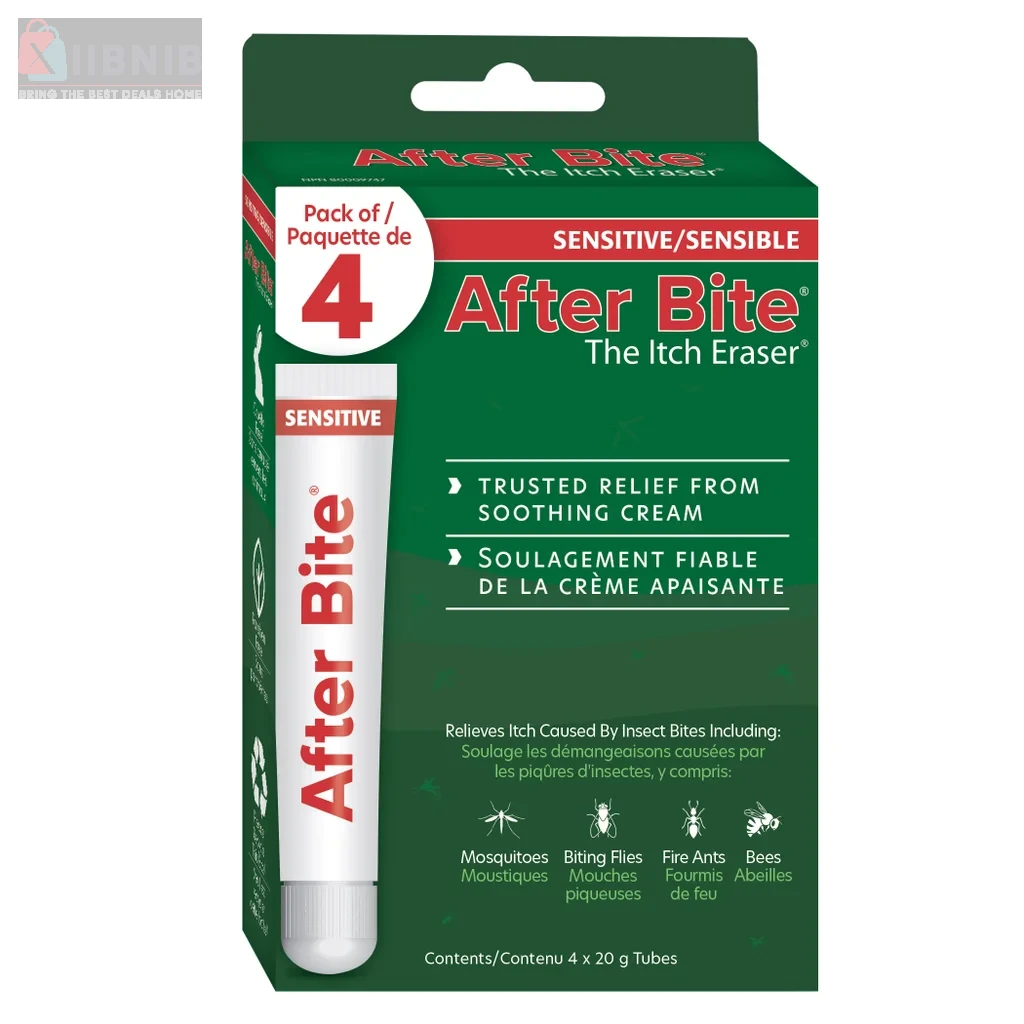 After Bite Sen itive Itch Era er, 4-Pack – Per onal Care E ential  | XIIBNIB