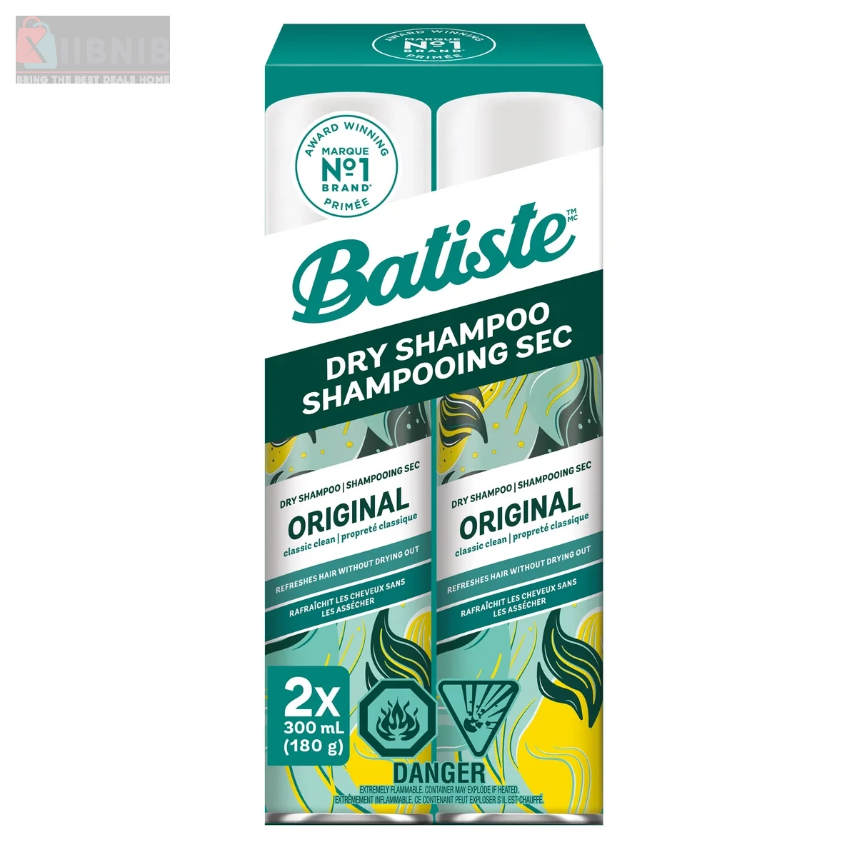 Bati te Dry Shampoo Original – 300 mL (Pack of 2) – Skin Care & Beauty | XIIBNIB
