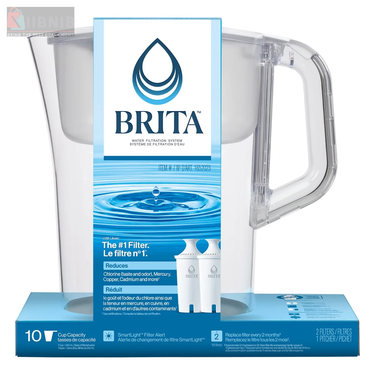 Brita Champlain 2.4 L Pitcher with 2 Filter  (10-cup) – Storage & Kitchen Organization | XIIBNIB