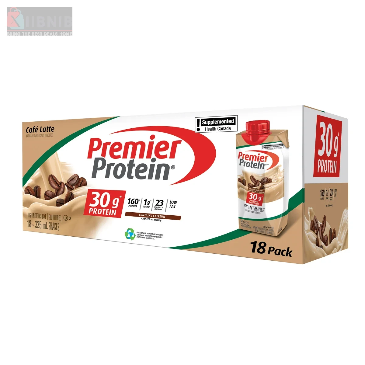 Protein Shake  Café Latte 18 Pack 325 mL, Buy Online Canada – Protein & Nutrition | XIIBNIB