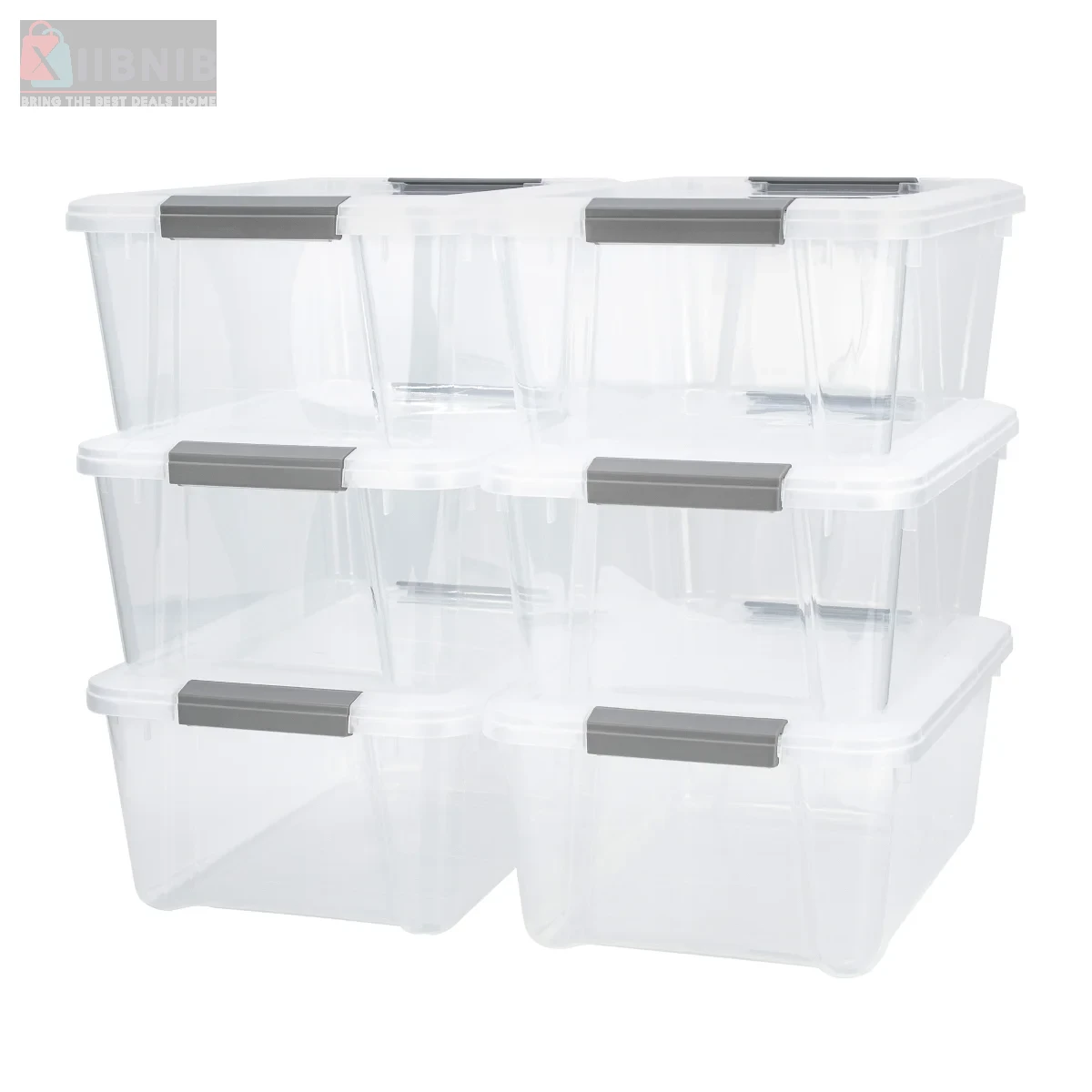 Tuff tore Clear Container, Pack of 6 – Office & Shop | XIIBNIB