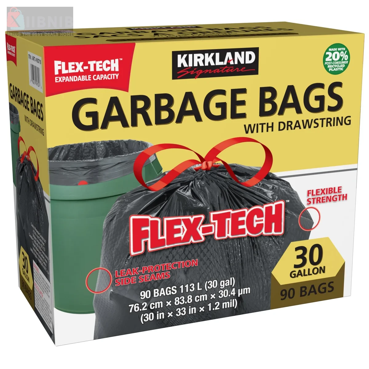 Kirkland Signature Draw tring Garbage Bag  – Grocery & Hou ehold | XIIBNIB