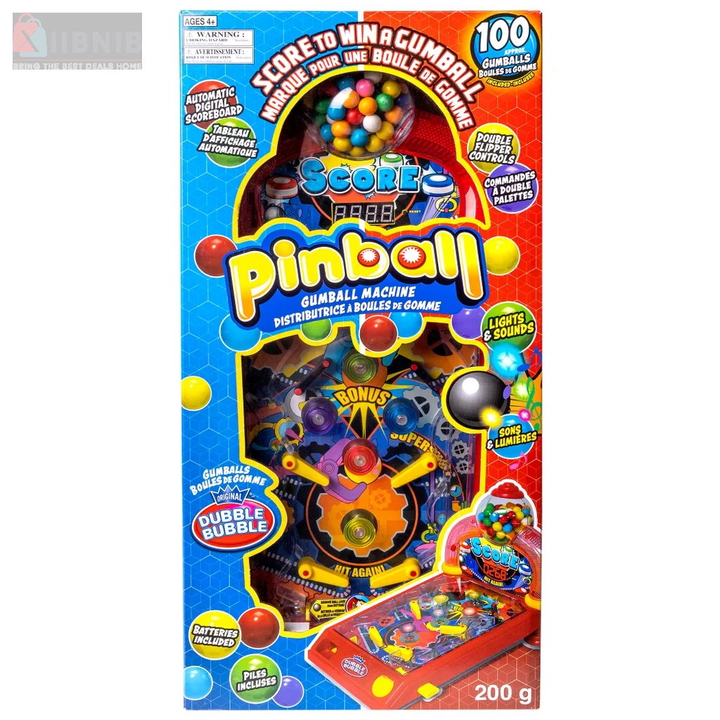 Dubble Bubble Pinball Machine, 200 g – Food & Beverage  | XIIBNIB