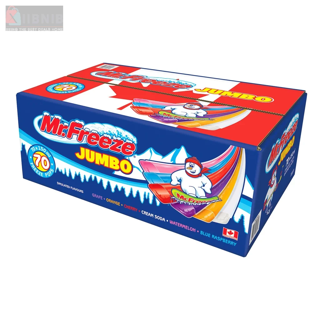 Mr. Freeze Jumbo Freeze Pop  70 × 150 ml – Grocery & Hou ehold | XIIBNIB