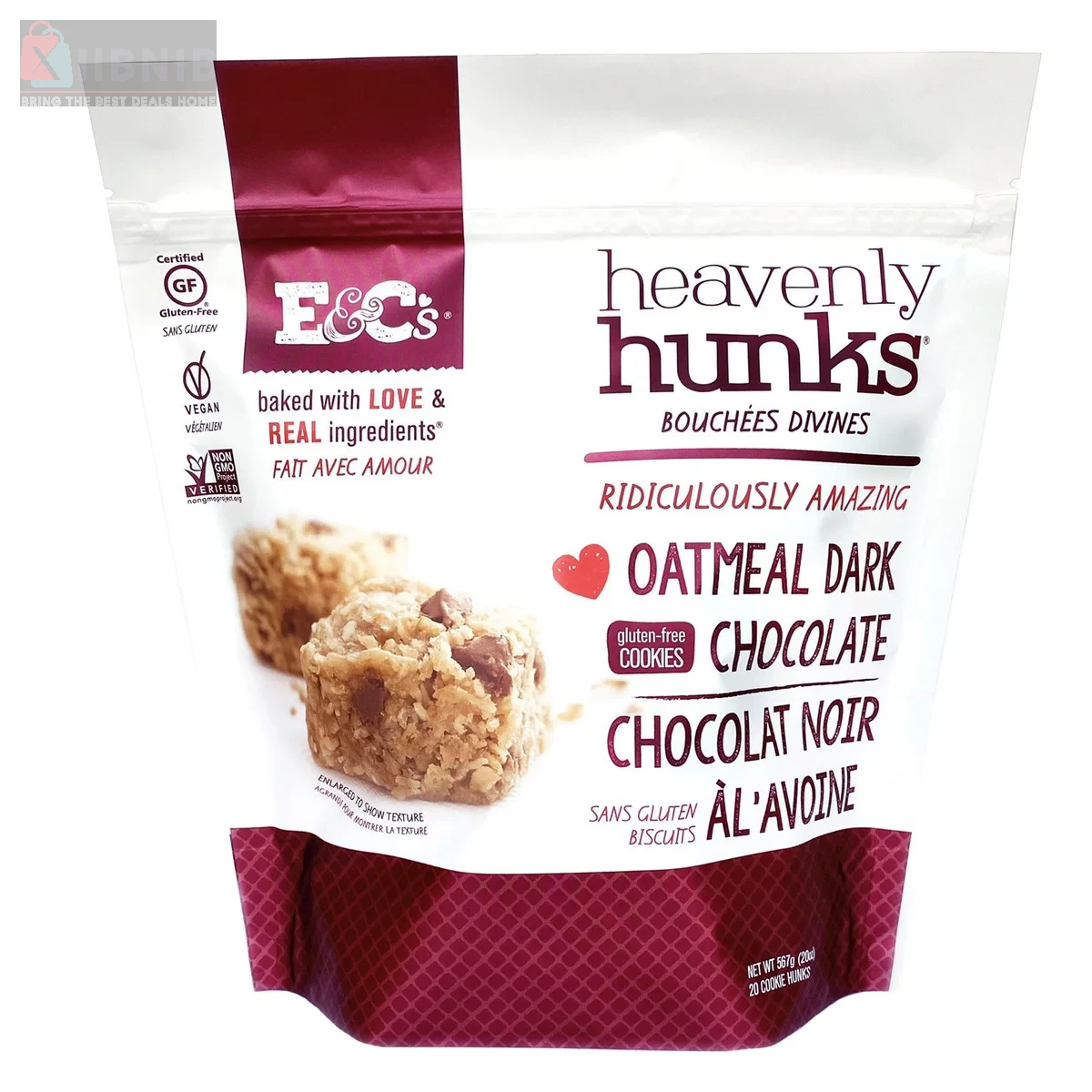 Heavenly Hunk  Oatmeal Dark Chocolate Cookie  – Grocery & Hou ehold | XIIBNIB