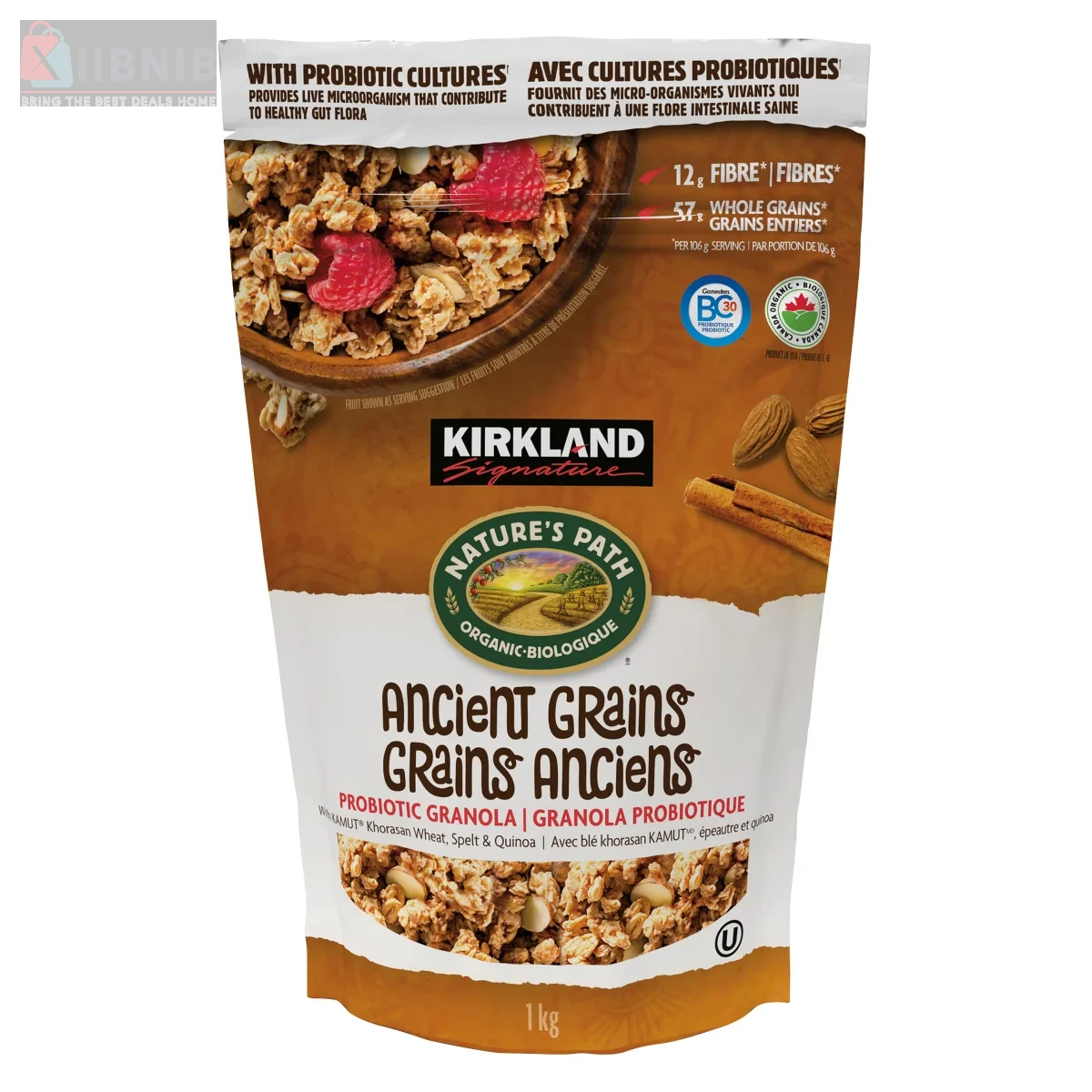 Kirkland Signature Organic Ancient Grain  with Probiotic Granola, 1 kg – Food & Beverage  | XIIBNIB