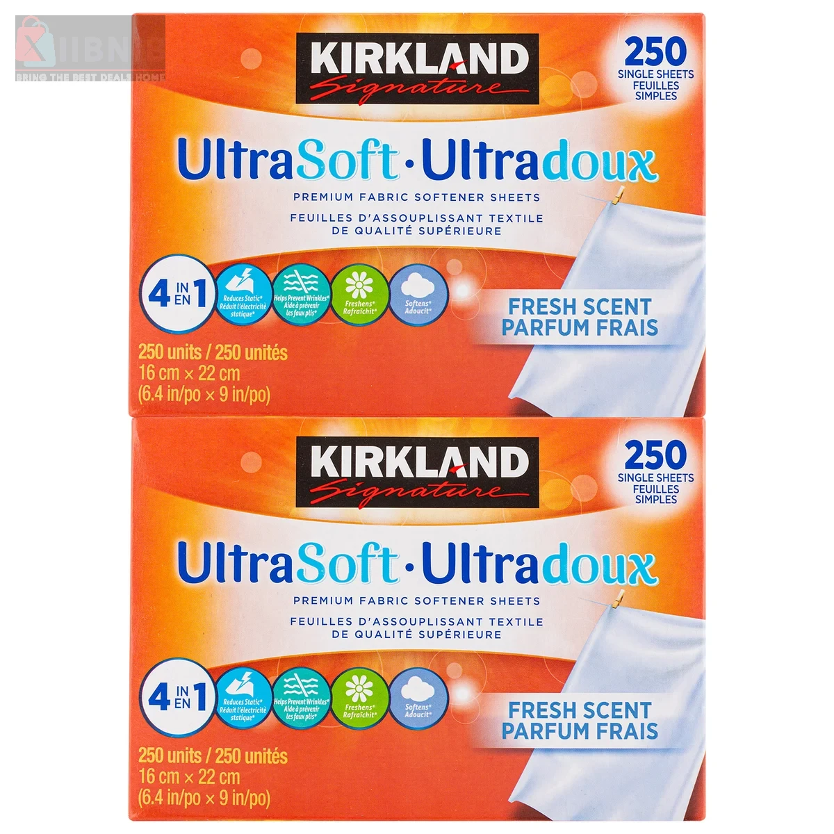 Kirkland Signature Fabric Softener Sheet , 2-pack – Grocery & Hou ehold | XIIBNIB