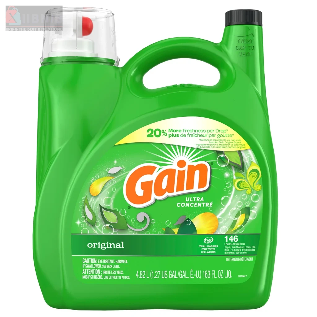 Gain Liquid Laundry Detergent, 4.82 L – Grocery & Hou ehold | XIIBNIB