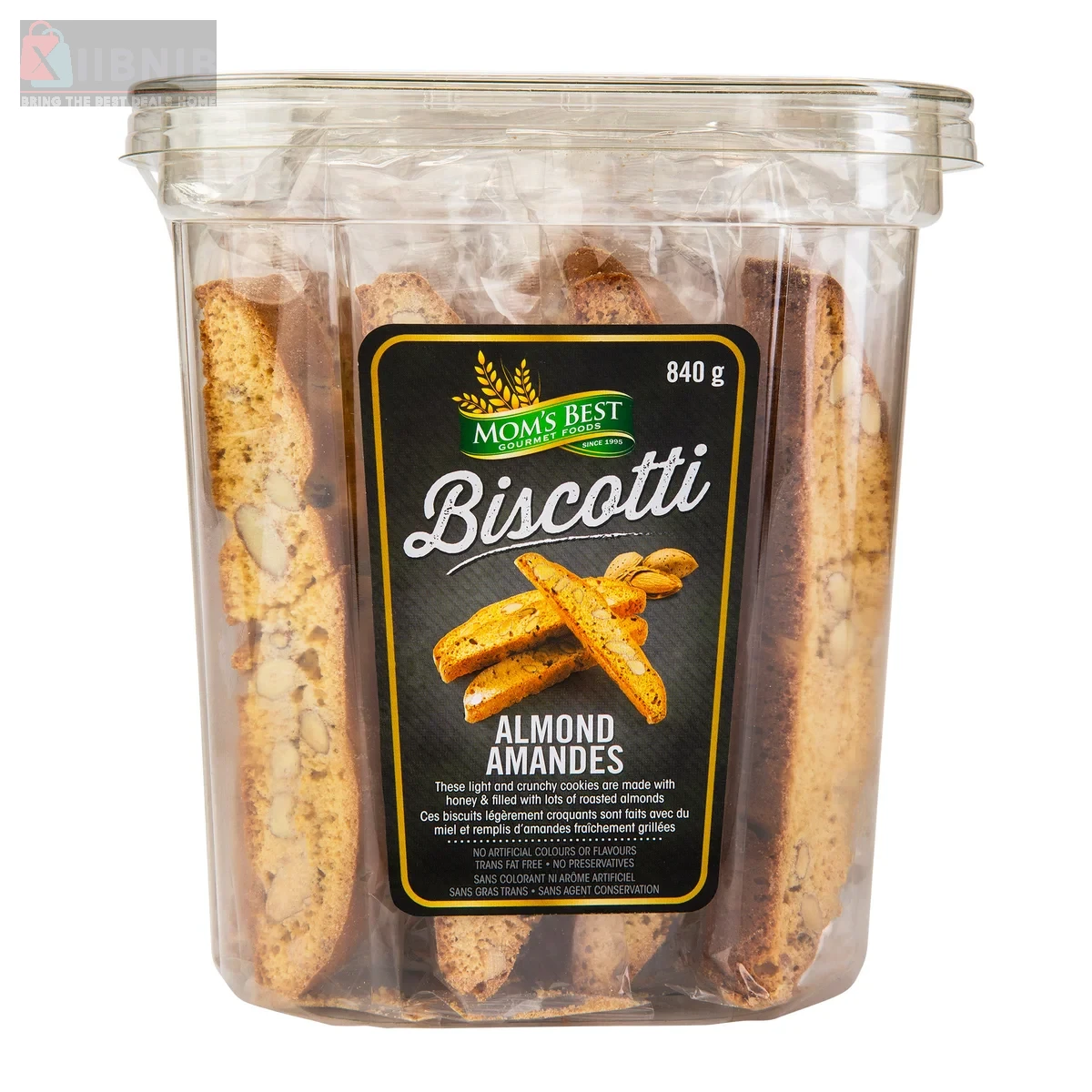 Mom’  Be t Gourmet Food , Almond Bi cotti, 840 g – Food & Beverage  | XIIBNIB