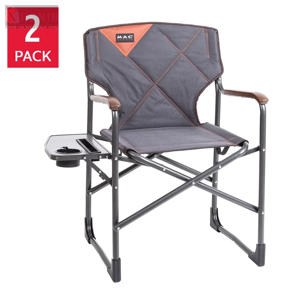 MMacsports Director chair Pack of 2ac1 Mac Sport Folding Director Camping Chair, 2-Pack – Outdoor Living | XIIBNIB
